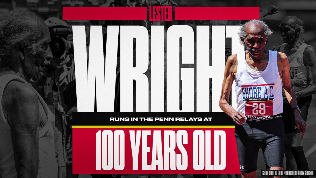 Lester Wright Shatters Centenarian World Record in 100-meter Dash